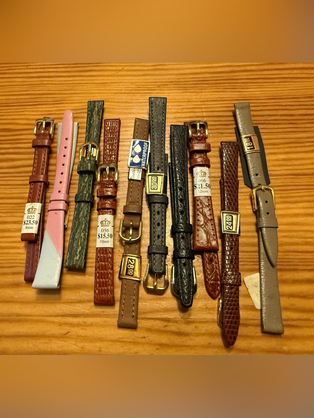 Women's Leather Watch Straps Assorted Colors - Replacement Bands